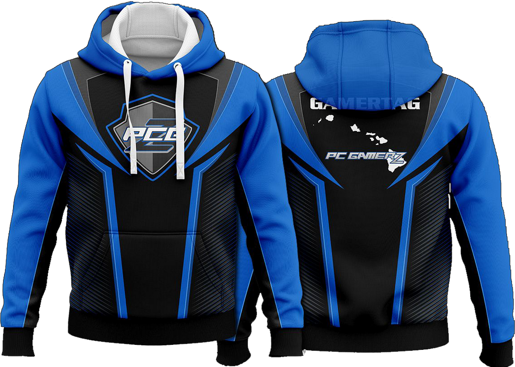 PCGz Blue Pull Over Hoodie