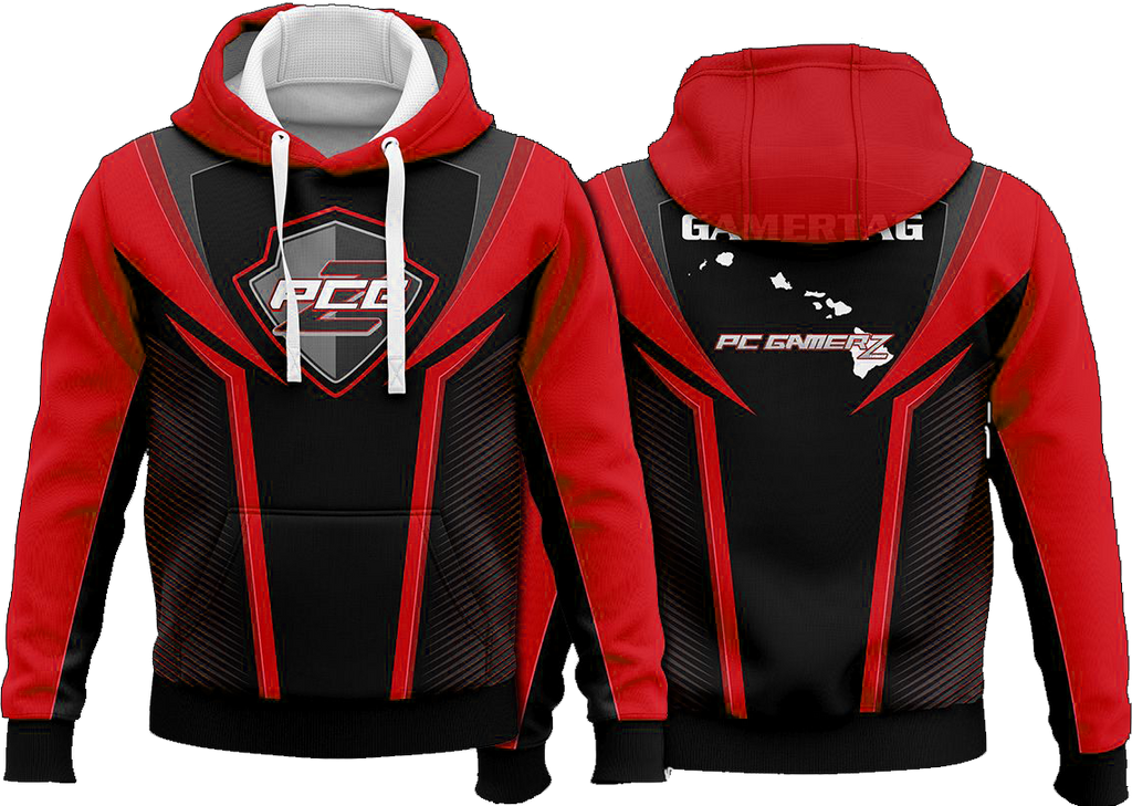 PCGz Red Pull Over Hoodie