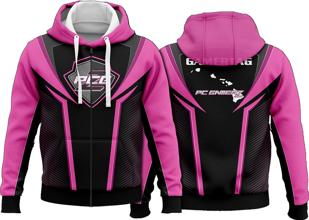 PCGz Pink Zip Up Hoodie